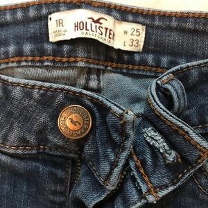 Hollister bootcut jeans. Dark wash color